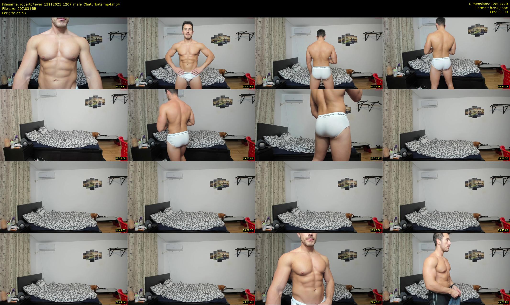 roberto4ever — 28 minute Chaturbate male cam show recording, 720p, Nov 13, 2021