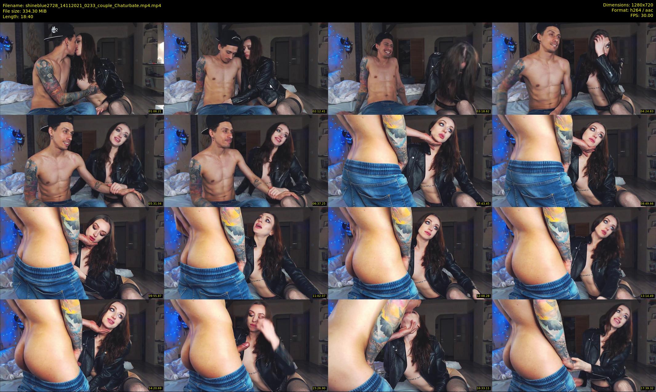 shineblue2728 — 19 minute Chaturbate couple cam show recording, 720p, Nov 14, 2021