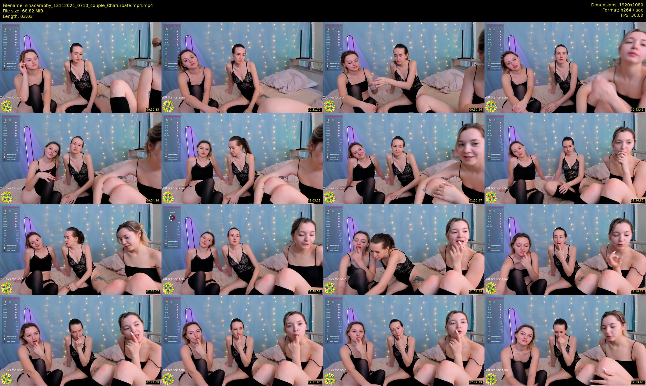 sinacampby — 4 minute Chaturbate couple cam show recording, 1080p, Nov 13, 2021