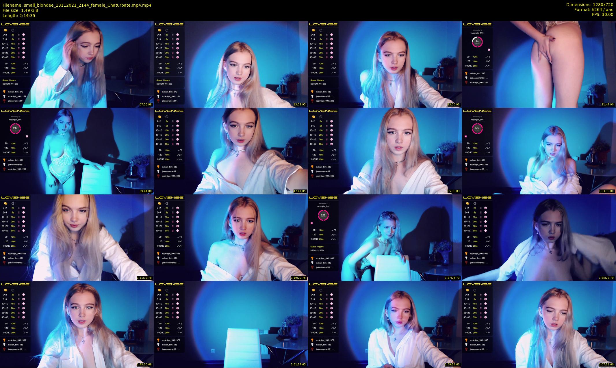 small_blondee — 135 minute Chaturbate female cam show recording, 720p, Nov 13, 2021
