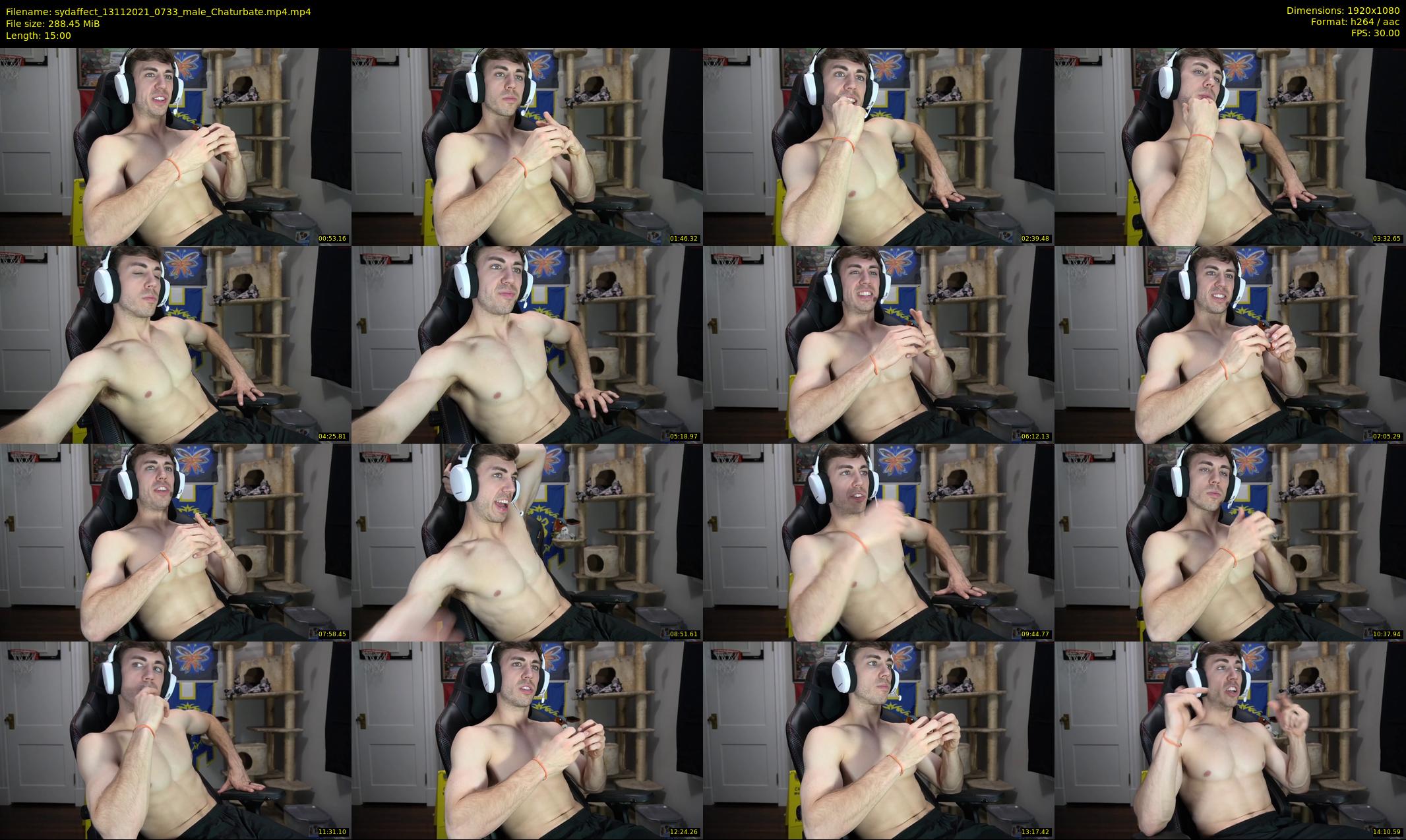sydaffect — 15 minute Chaturbate male cam show recording, 1080p, Nov 13, 2021