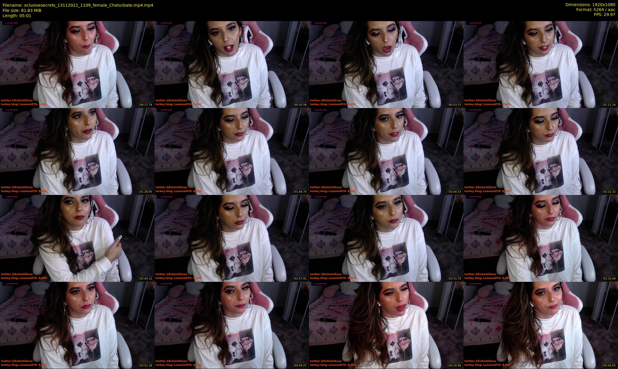 xclusivesecrets — 6 minute Chaturbate female cam show recording, 1080p, Nov 13, 2021