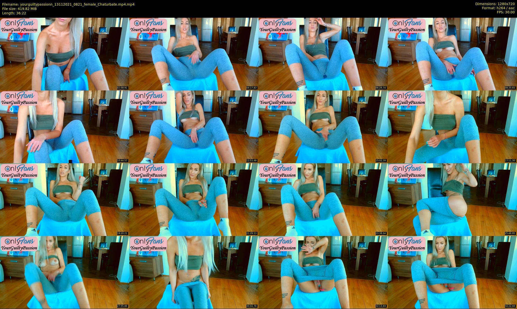 yourguiltypassionn — 37 minute Chaturbate female cam show recording, 720p, Nov 13, 2021