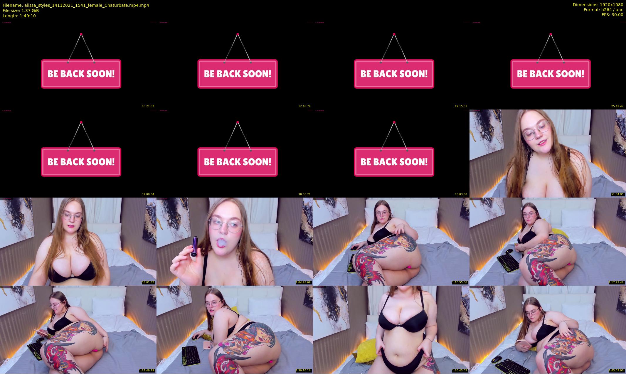 alissa_styles — 110 minute Chaturbate female cam show recording, 1080p, Nov 14, 2021