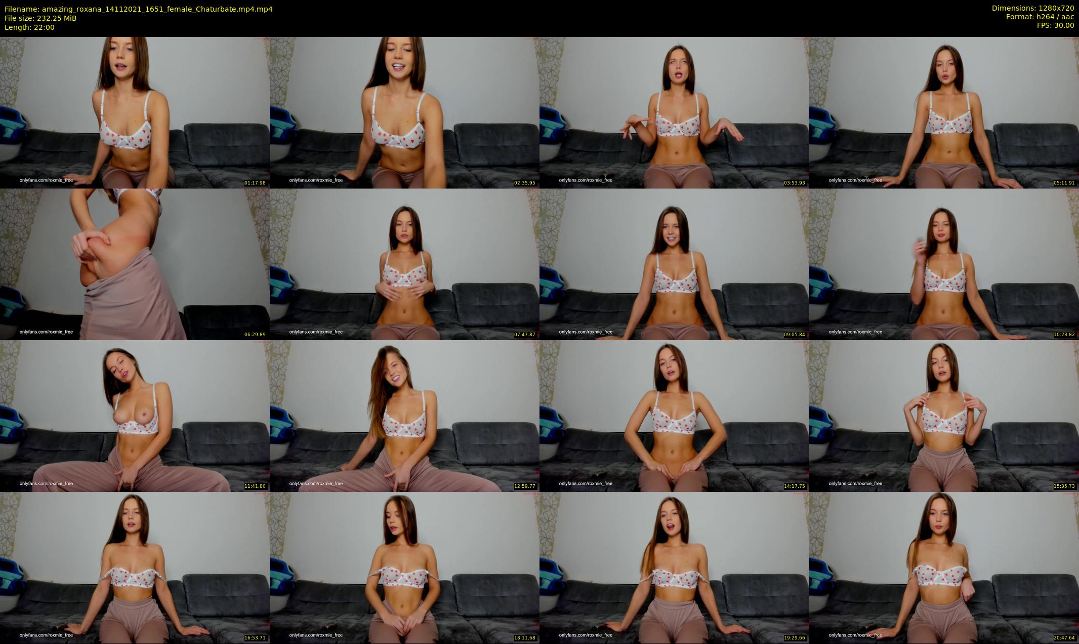 amazing_roxana — 22 minute Chaturbate female cam show recording, 720p, Nov 14, 2021