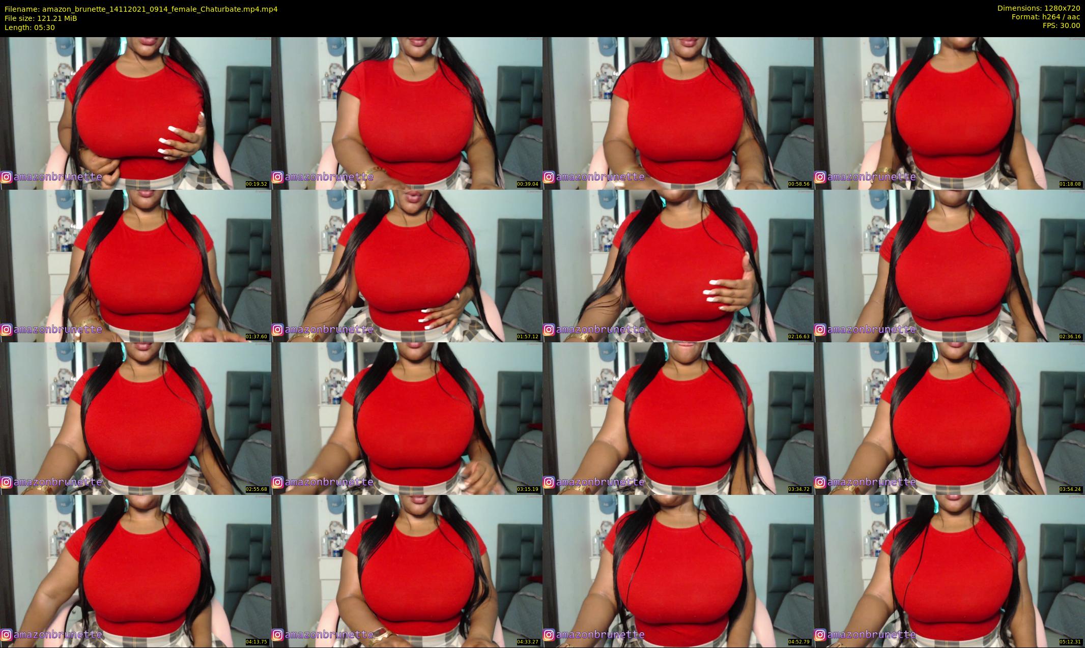 amazon_brunette — 6 minute Chaturbate female cam show recording, 720p, Nov 14, 2021