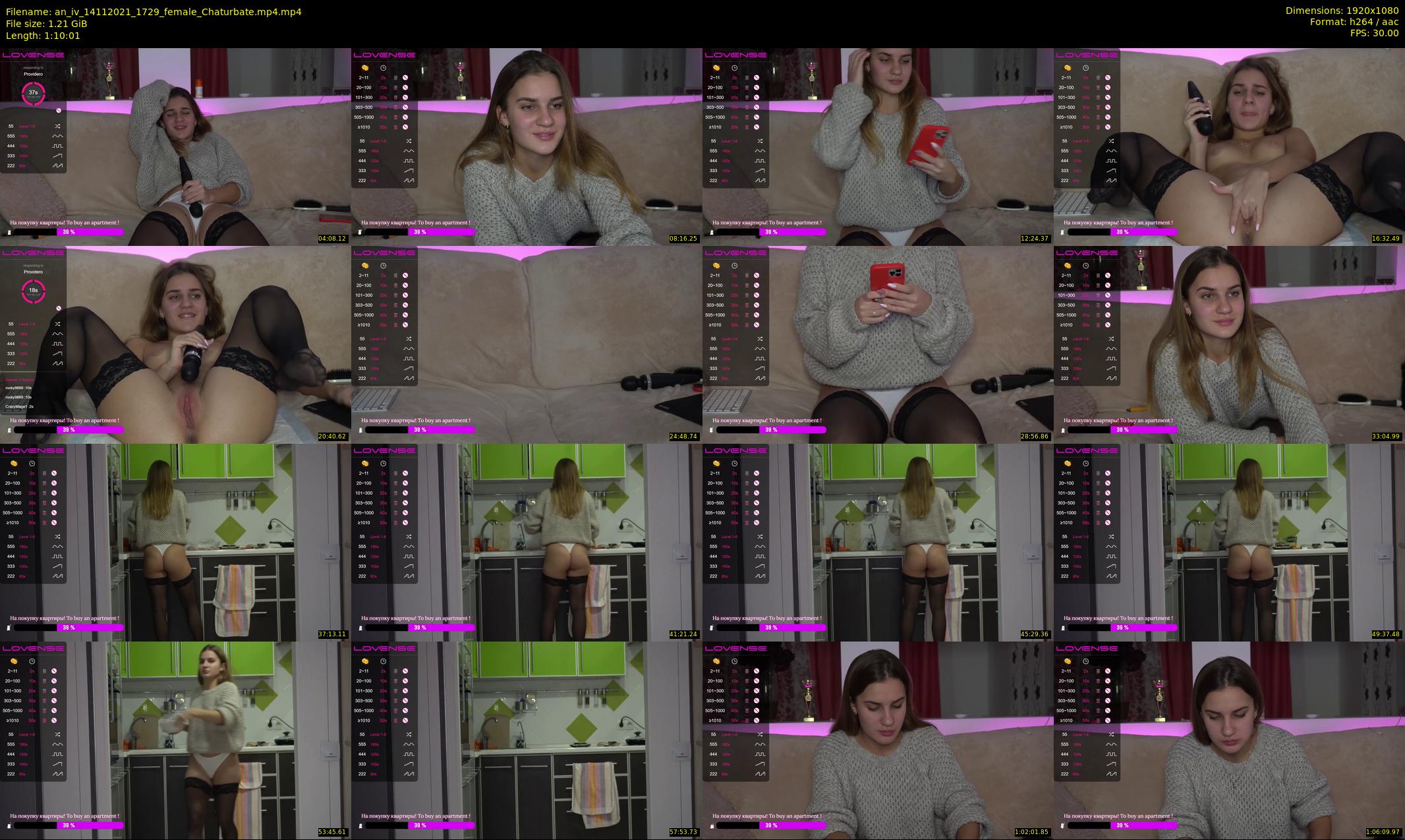 an_iv — 71 minute Chaturbate female cam show recording, 1080p, Nov 14, 2021