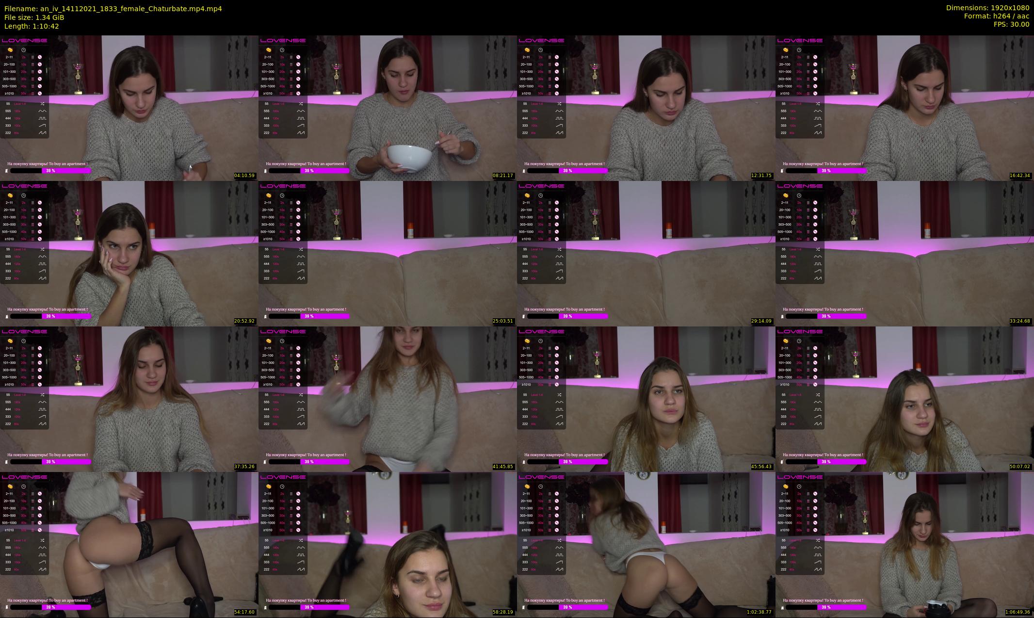 an_iv — 71 minute Chaturbate female cam show recording, 1080p, Nov 14, 2021