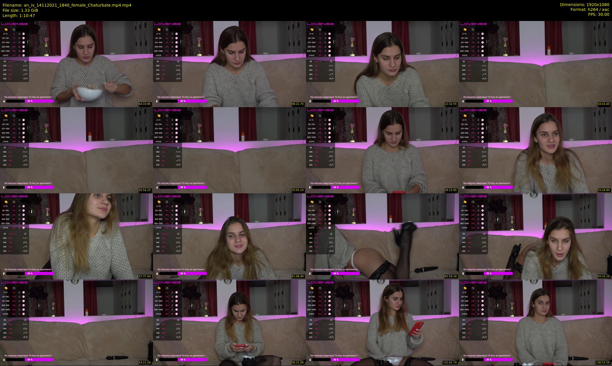 an_iv — 71 minute Chaturbate female cam show recording, 1080p, Nov 14, 2021