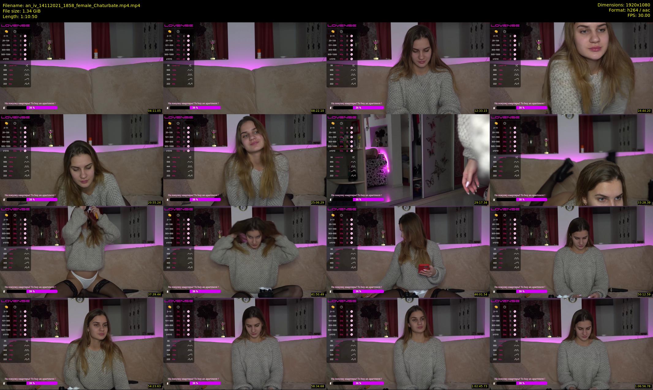 an_iv — 71 minute Chaturbate female cam show recording, 1080p, Nov 14, 2021