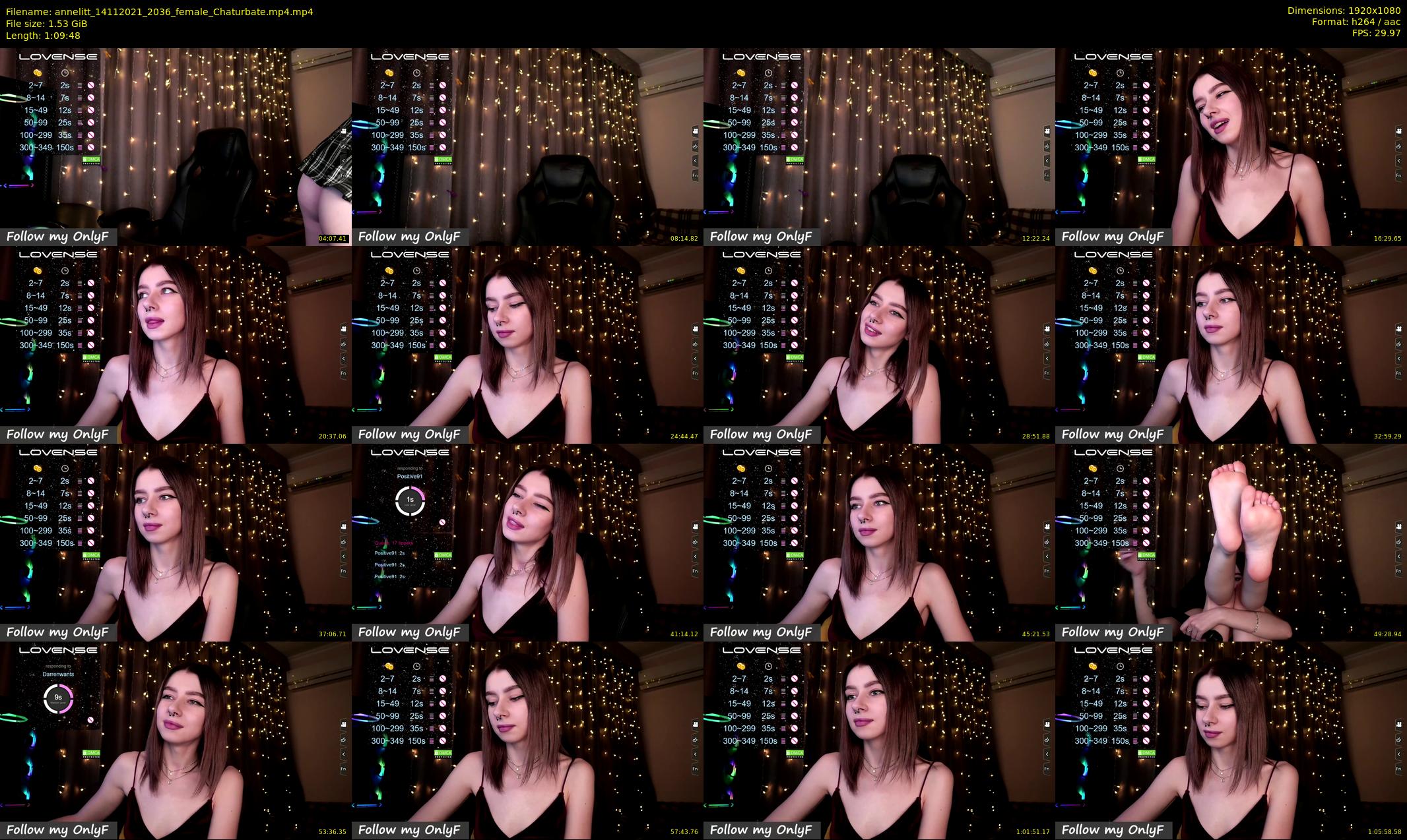 annelitt — 70 minute Chaturbate female cam show recording, 1080p, Nov 14, 2021