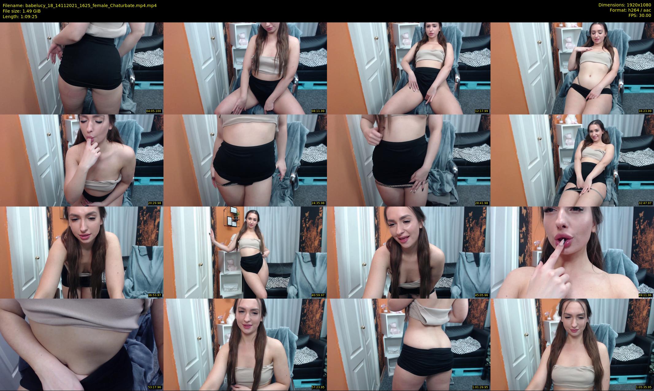 babelucy_18 — 70 minute Chaturbate female cam show recording, 1080p, Nov 14, 2021
