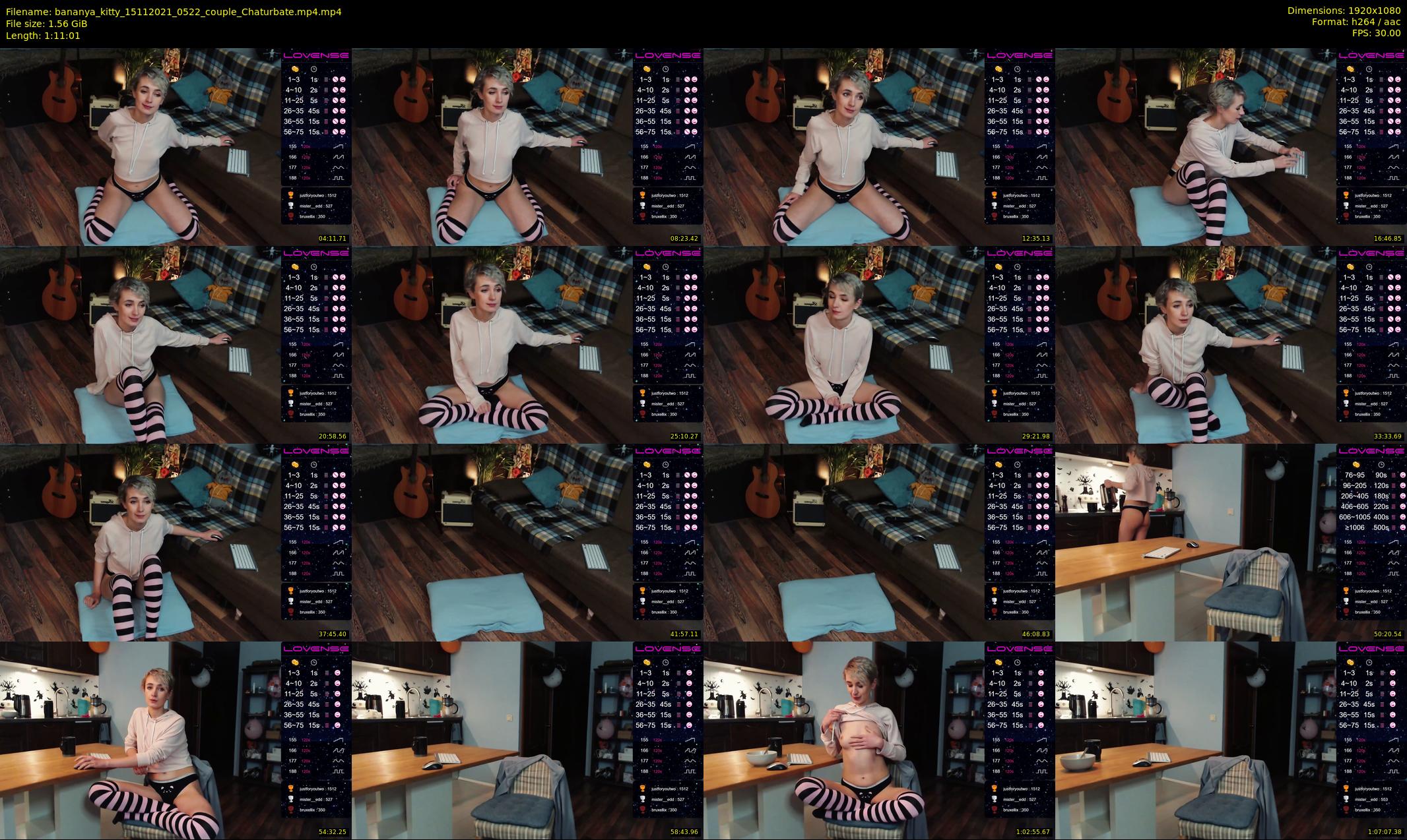 bananya_kitty — 72 minute Chaturbate couple cam show recording, 1080p, Nov 15, 2021