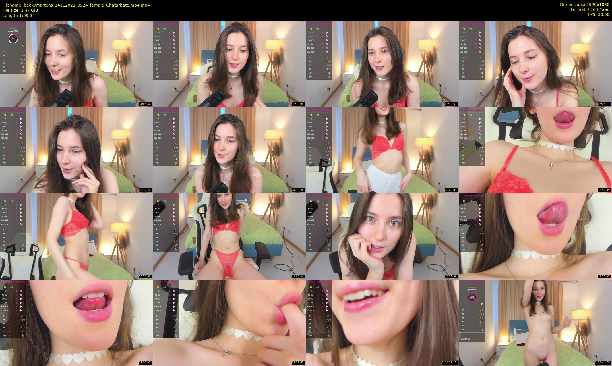 beckymartens — 70 minute Chaturbate female cam show recording, 1080p, Nov 14, 2021