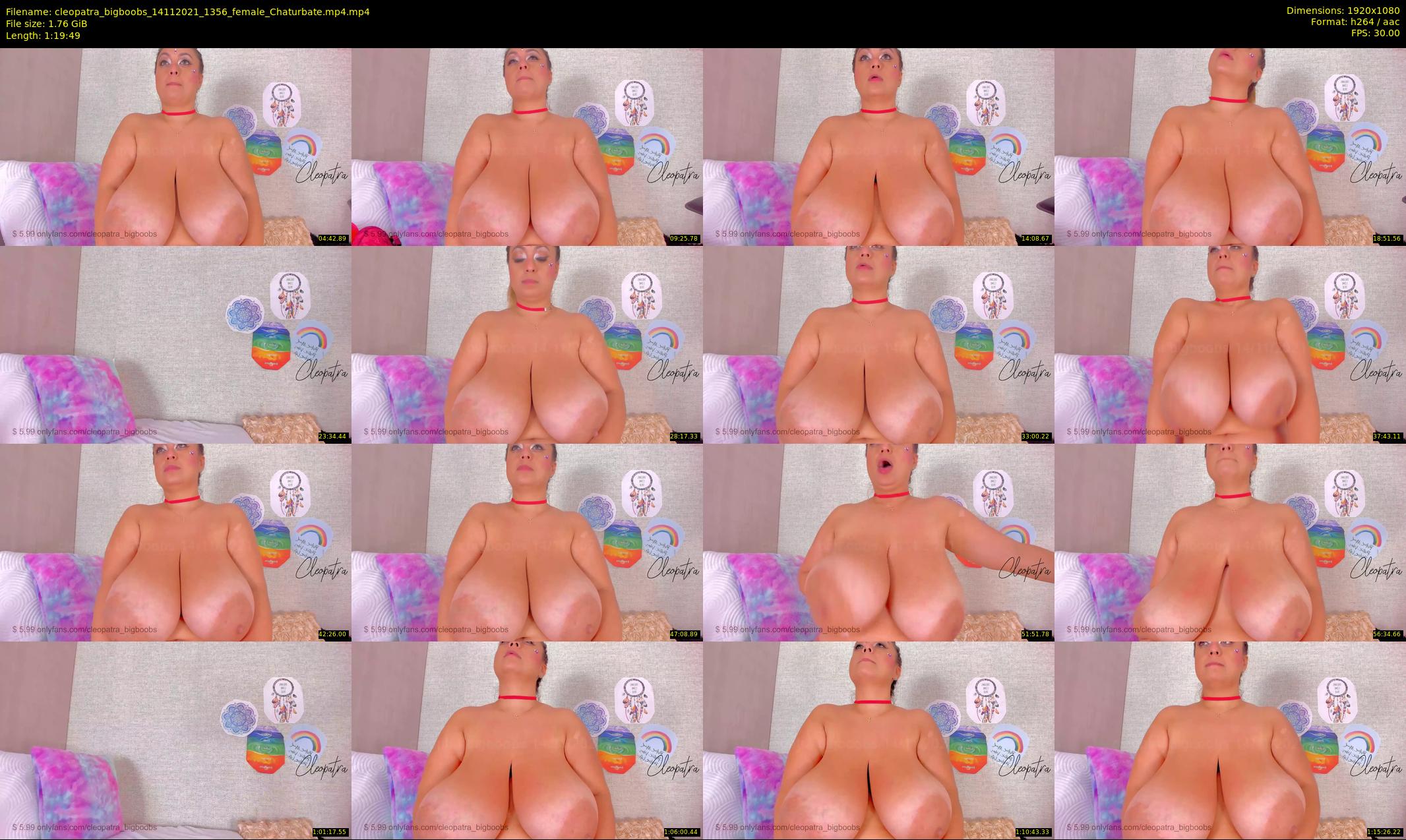 cleopatra_bigboobs — 80 minute Chaturbate female cam show recording, 1080p, Nov 14, 2021