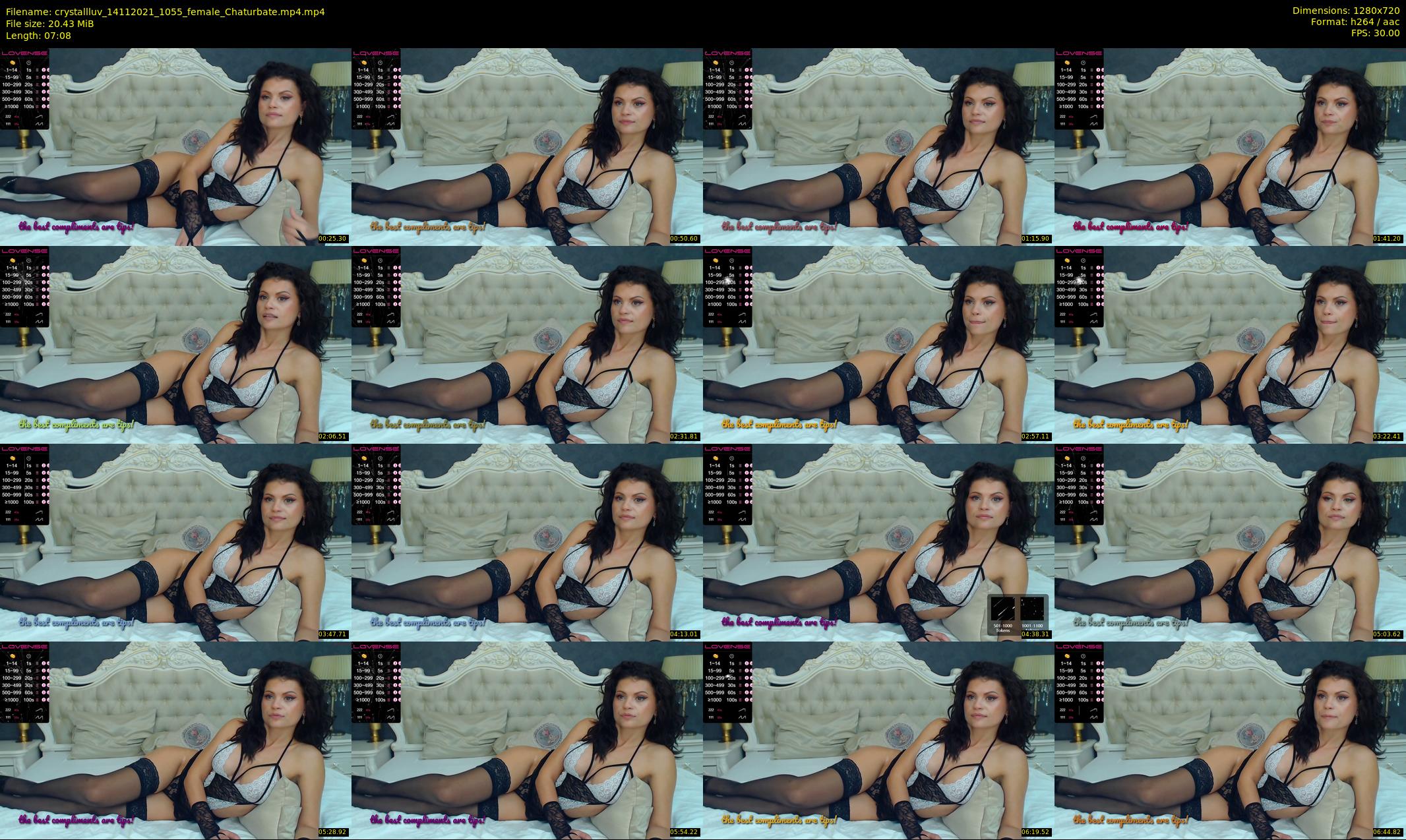 crystallluv — 8 minute Chaturbate female cam show recording, 720p, Nov 14, 2021
