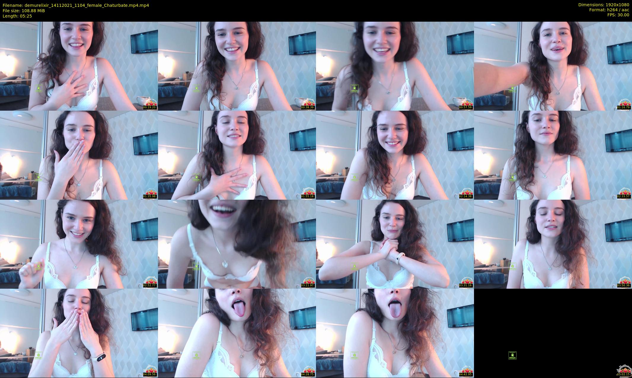 demurelixir — 6 minute Chaturbate female cam show recording, 1080p, Nov 14, 2021