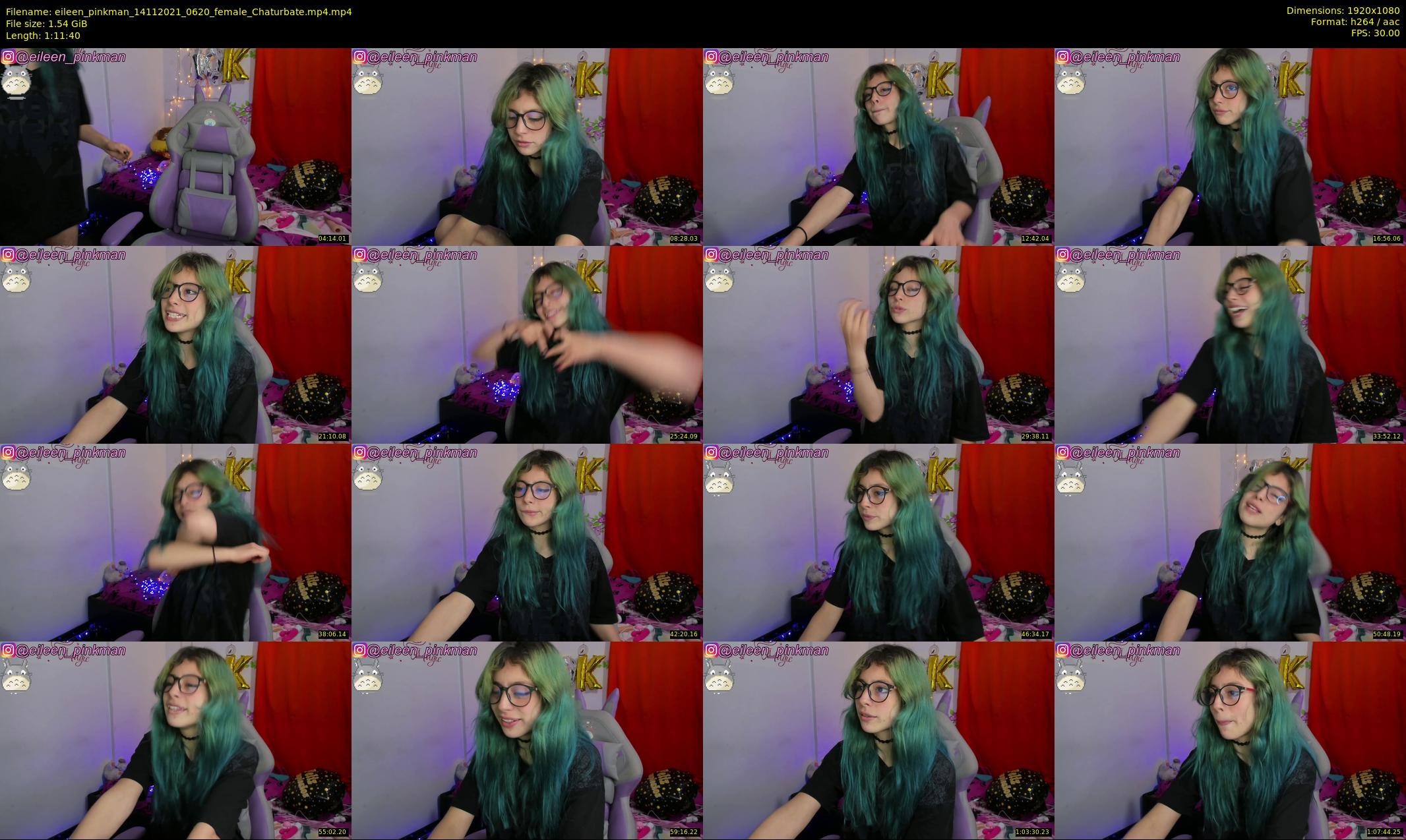 eileen_pinkman — 72 minute Chaturbate female cam show recording, 1080p, Nov 14, 2021