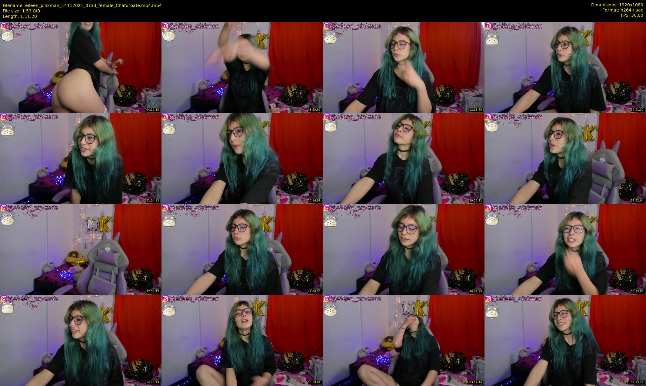 eileen_pinkman — 72 minute Chaturbate female cam show recording, 1080p, Nov 14, 2021