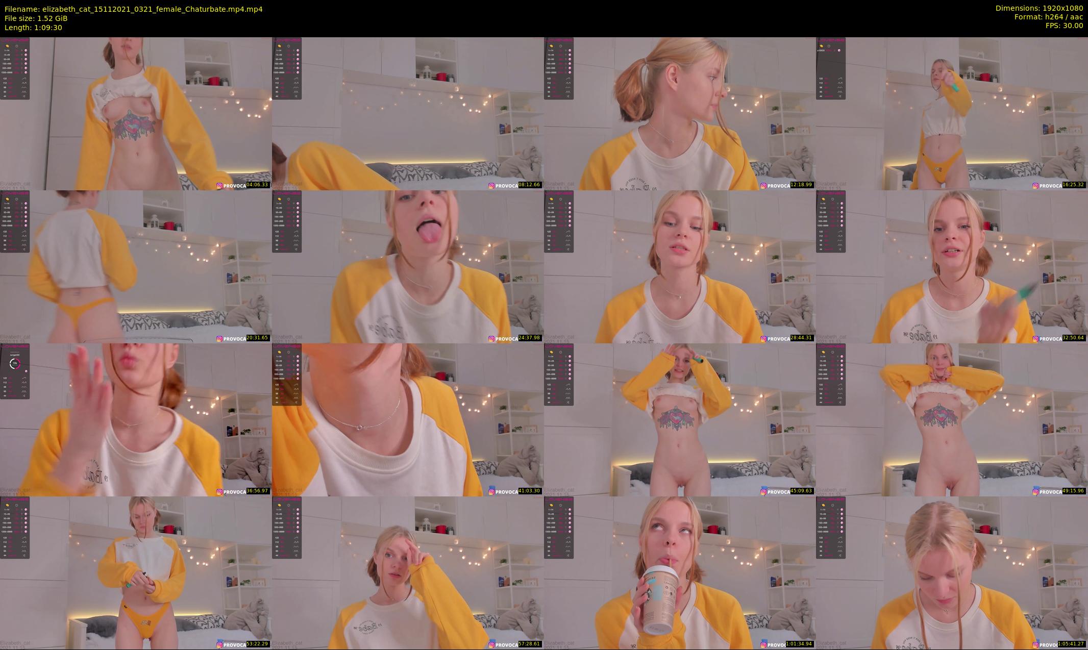 elizabeth_cat — 70 minute Chaturbate female cam show recording, 1080p, Nov 15, 2021