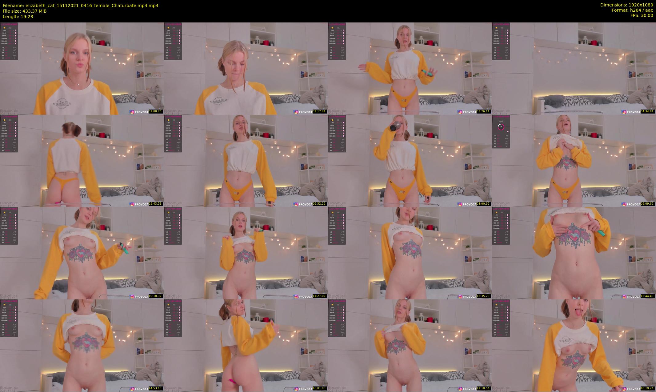 elizabeth_cat — 20 minute Chaturbate female cam show recording, 1080p, Nov 15, 2021