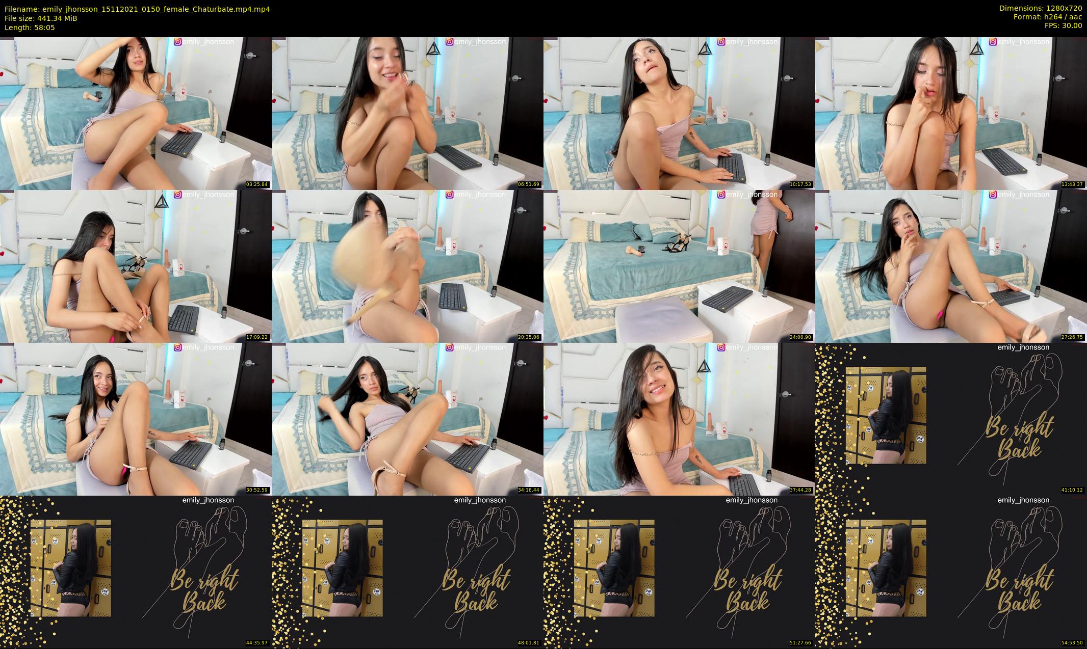 emily_jhonsson — 59 minute Chaturbate female cam show recording, 720p, Nov 15, 2021