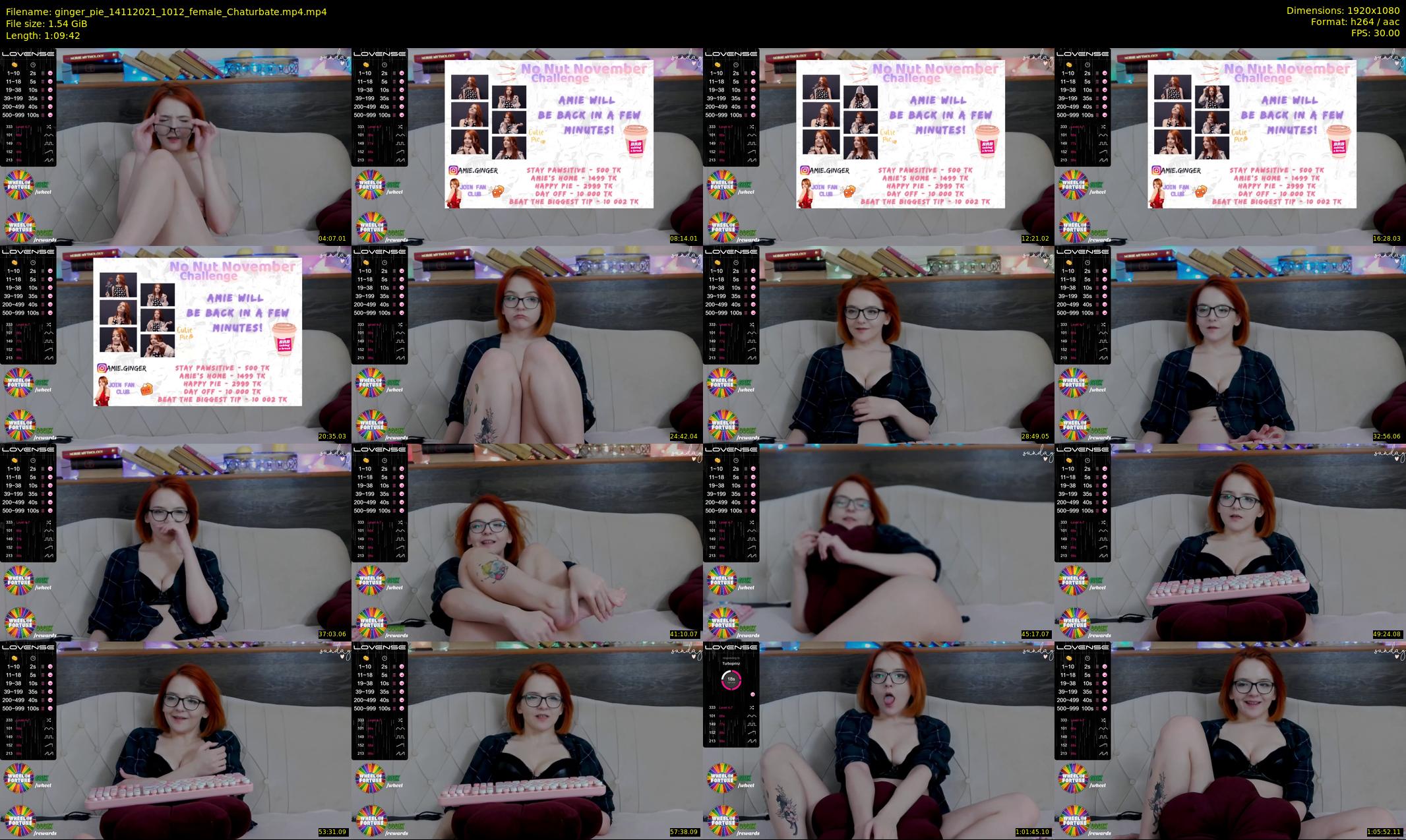 ginger_pie — 70 minute Chaturbate female cam show recording, 1080p, Nov 14, 2021