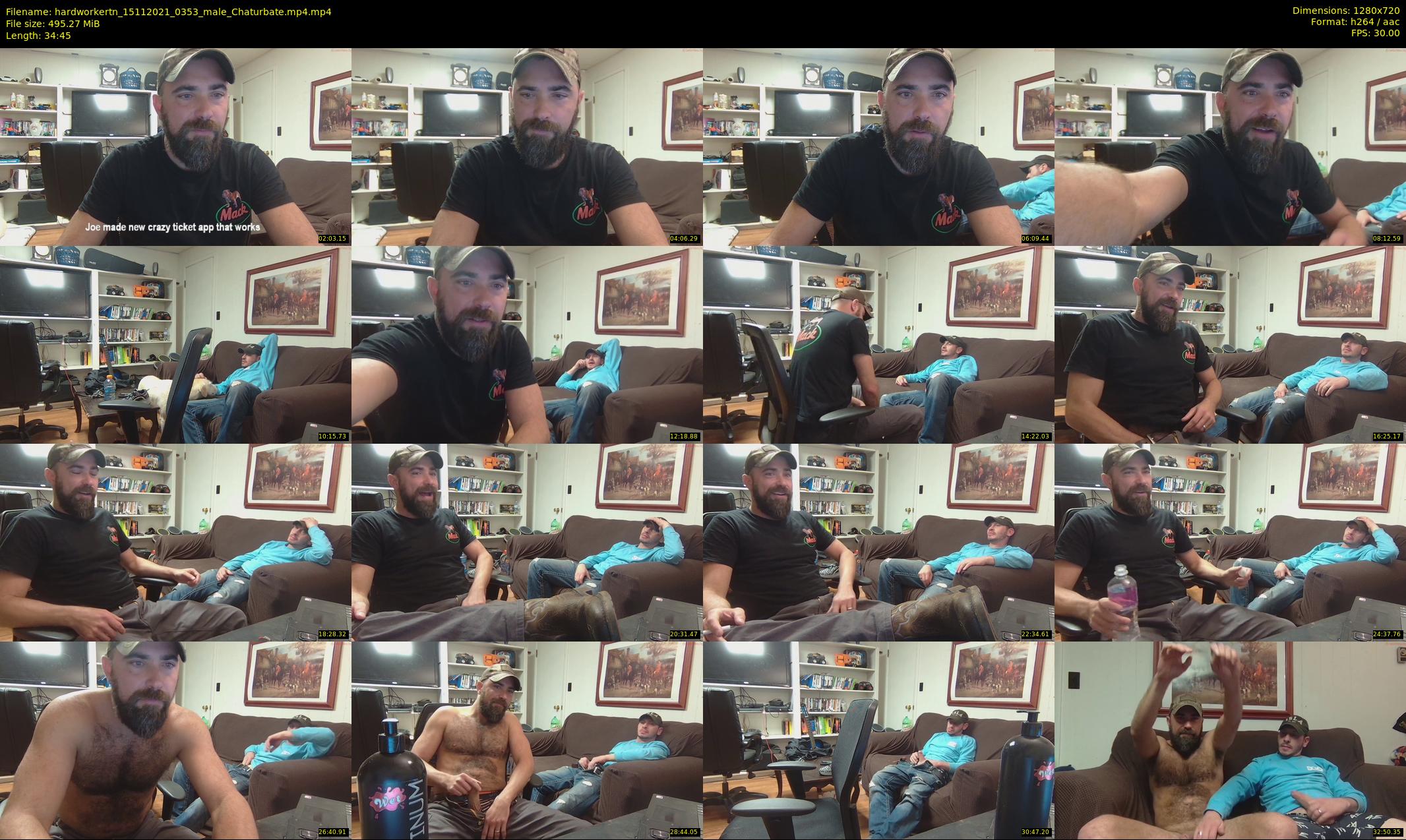 hardworkertn — 35 minute Chaturbate male cam show recording, 720p, Nov 15, 2021