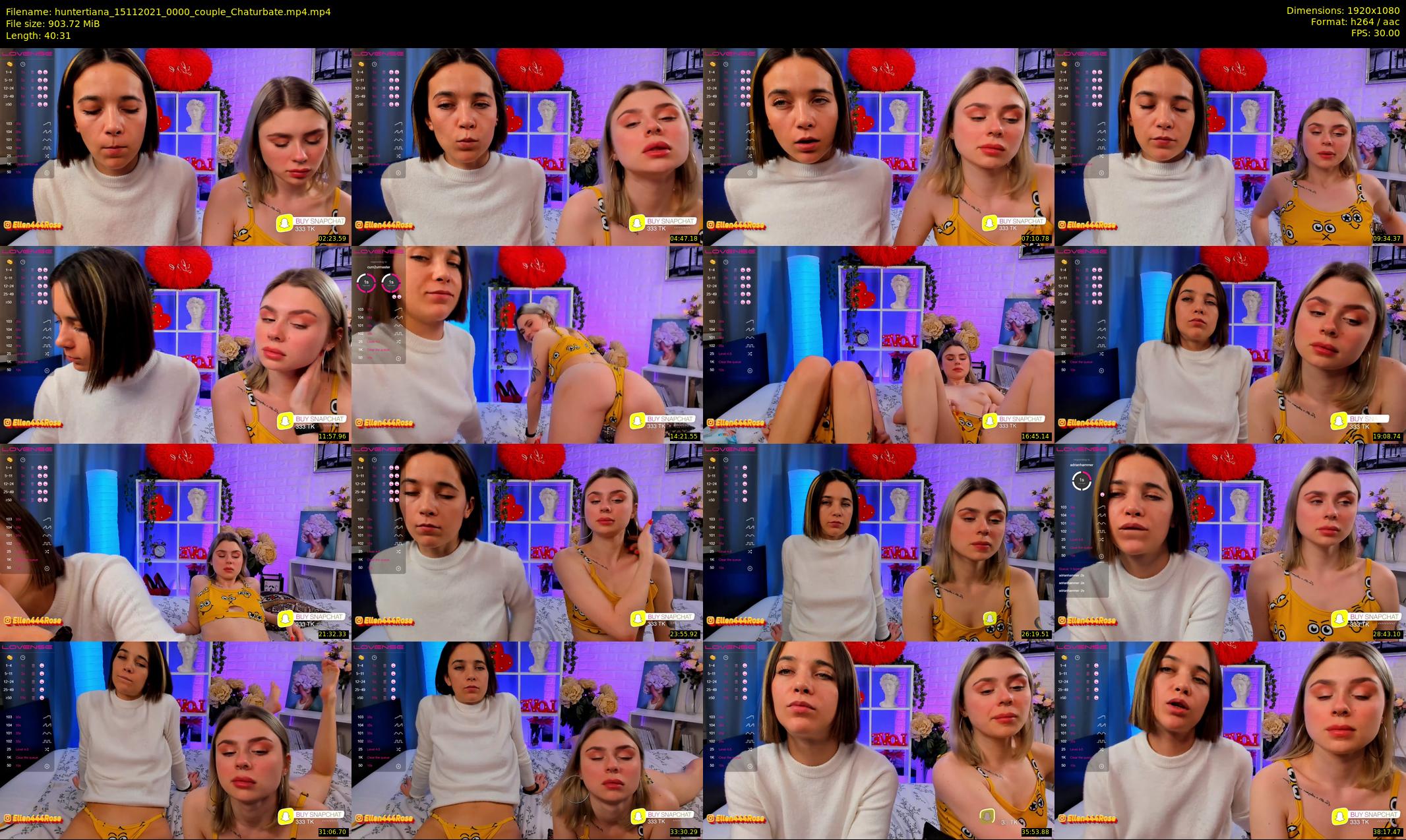 huntertiana — 41 minute Chaturbate female cam show recording, 1080p, Nov 15, 2021