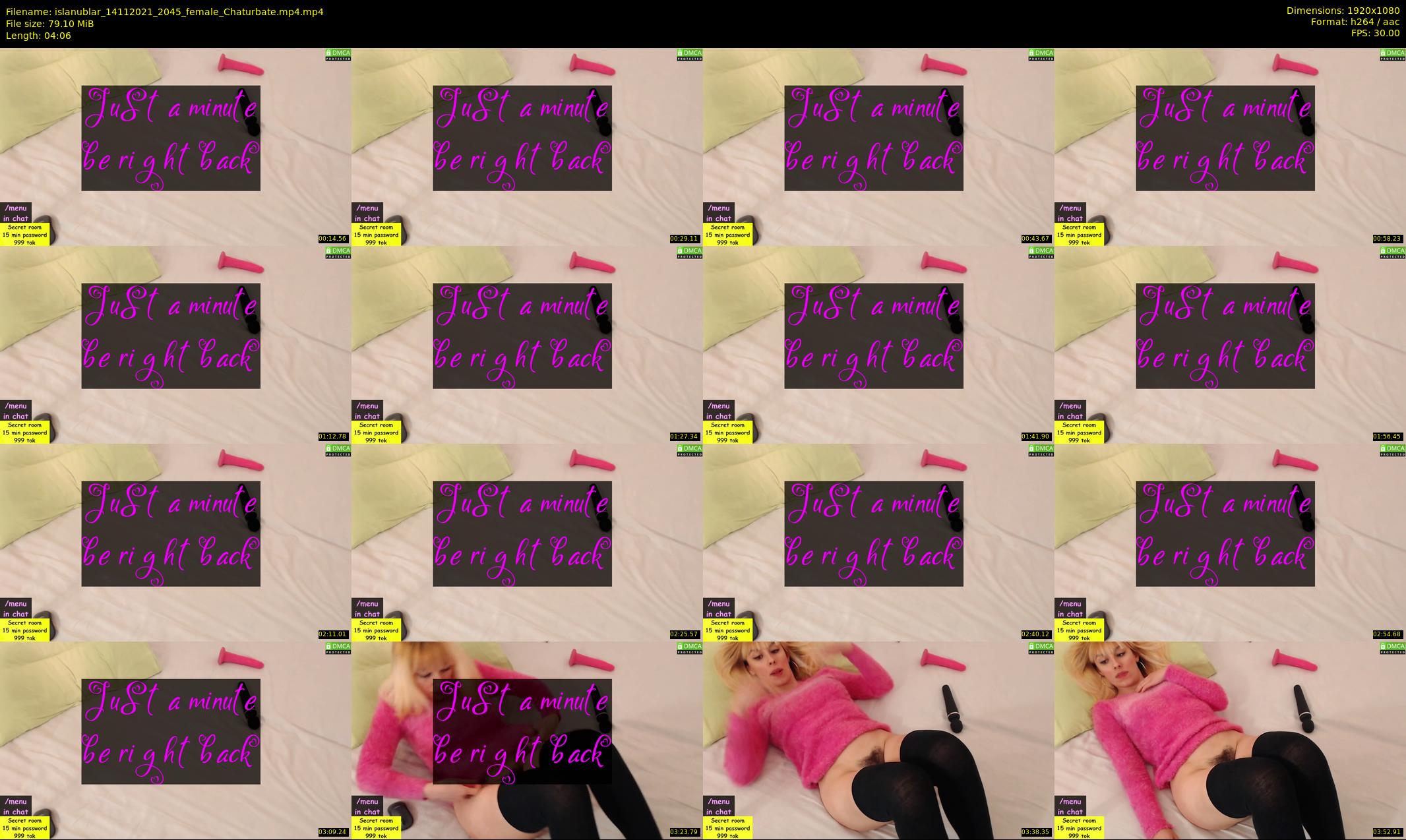 islanublar — 5 minute Chaturbate female cam show recording, 1080p, Nov 14, 2021