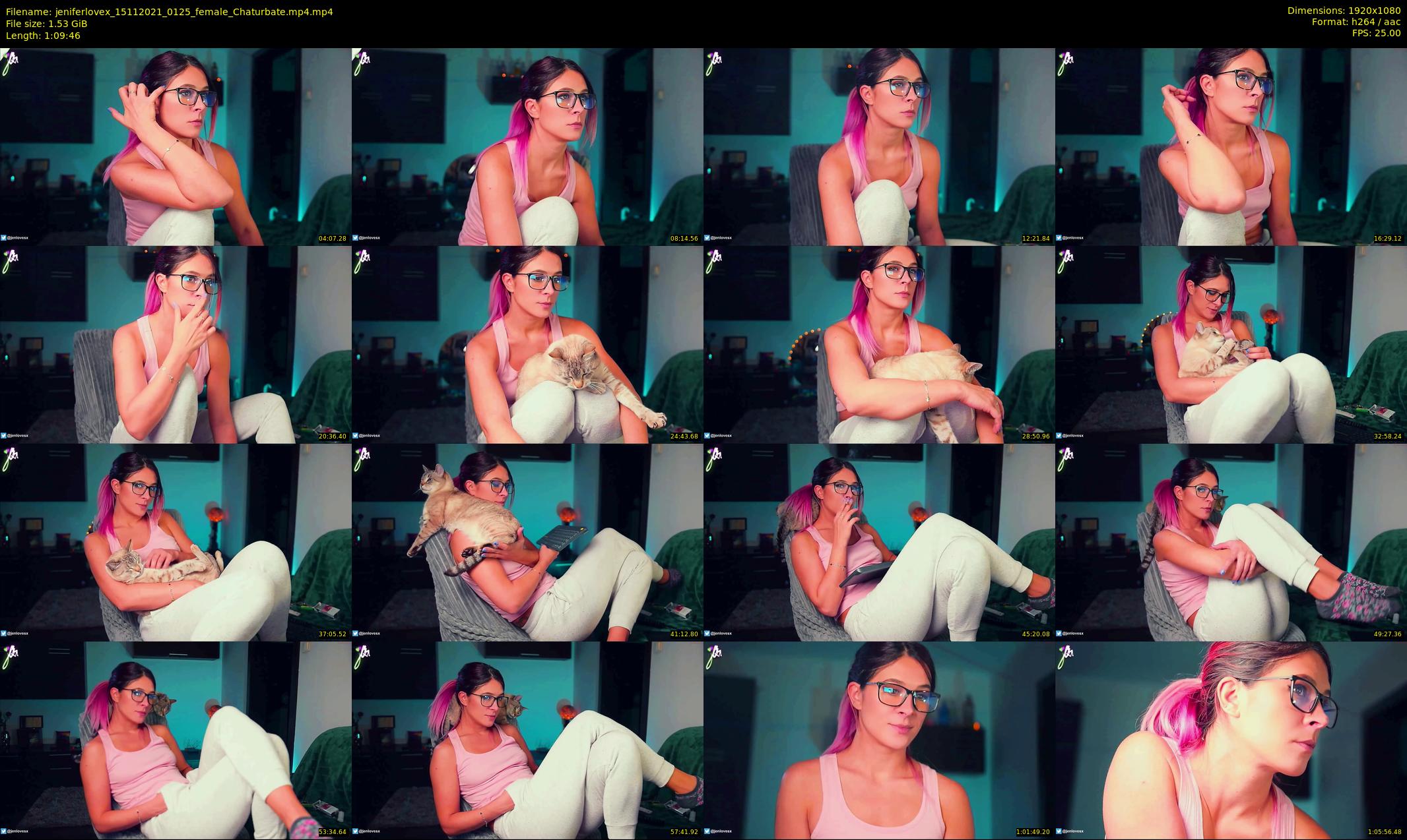 jeniferlovex — 70 minute Chaturbate female cam show recording, 1080p, Nov 15, 2021