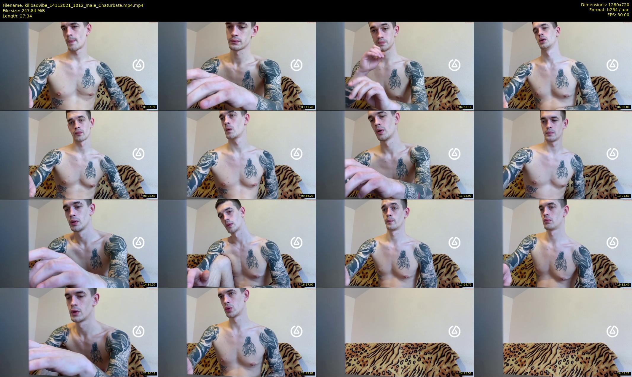 killbadvibe — 28 minute Chaturbate male cam show recording, 720p, Nov 14, 2021