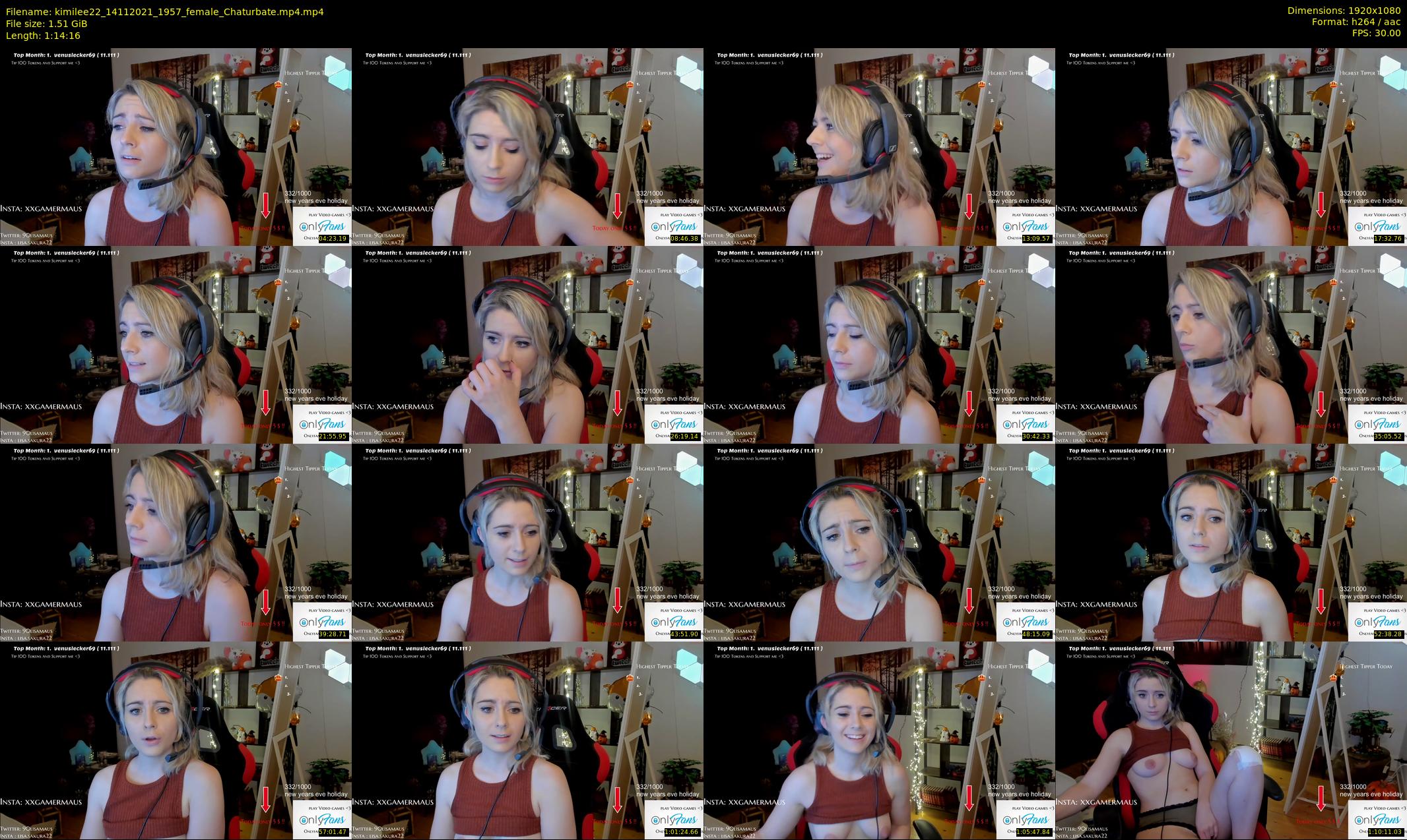 kimilee22 — 75 minute Chaturbate female cam show recording, 1080p, Nov 14, 2021