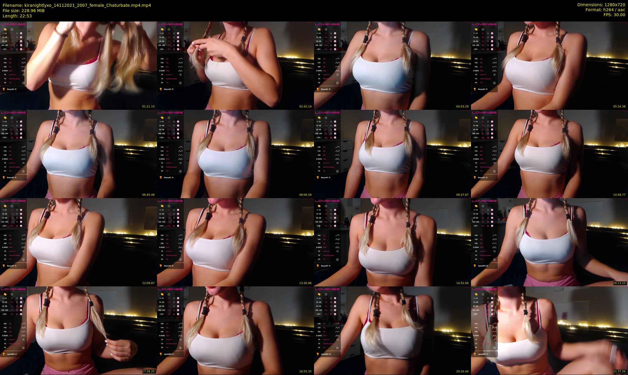 kiranightlyxo — 23 minute Chaturbate female cam show recording, 720p, Nov 14, 2021