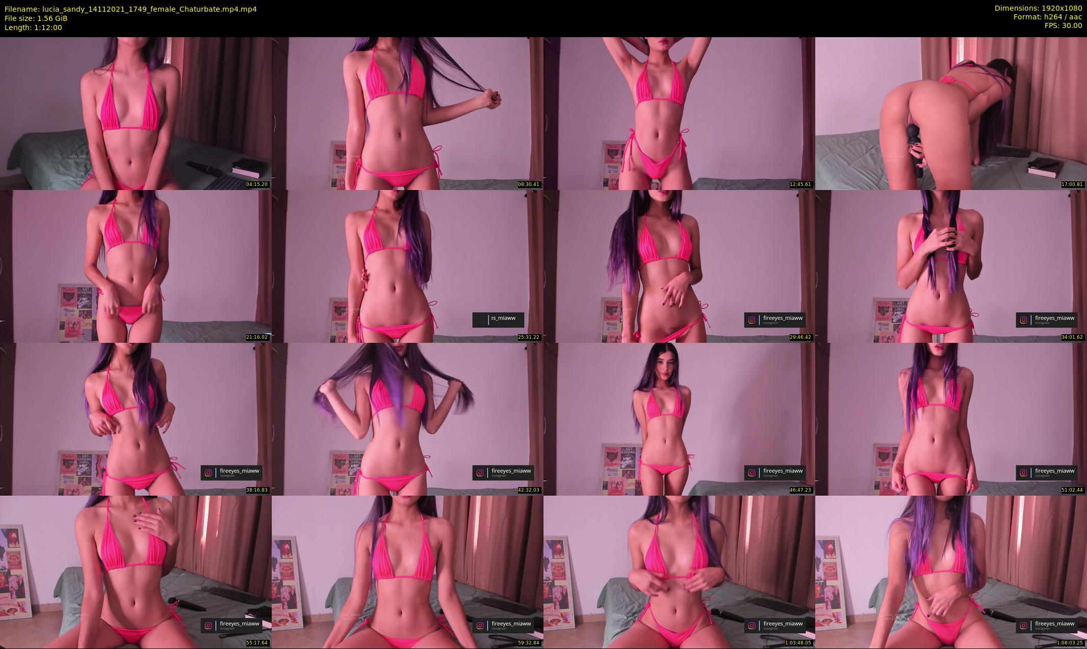lucia_sandy — 72 minute Chaturbate female cam show recording, 1080p, Nov 14, 2021