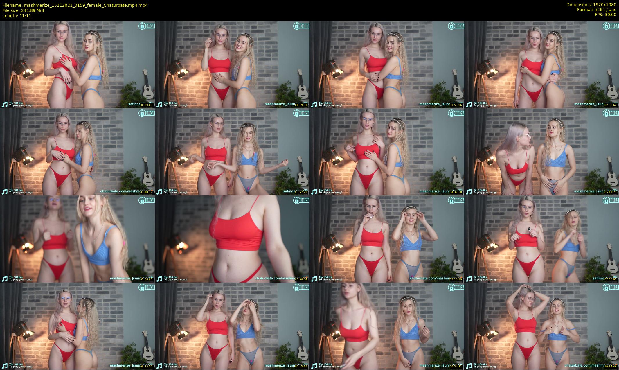 mashmerize — 12 minute Chaturbate female cam show recording, 1080p, Nov 15, 2021