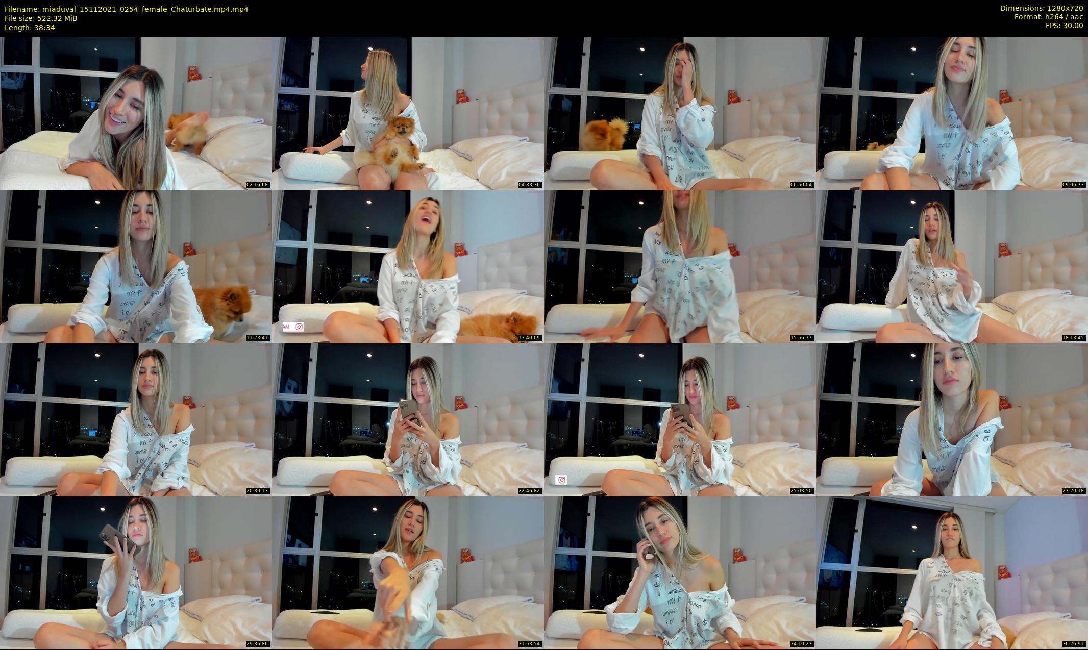 miaduval — 39 minute Chaturbate female cam show recording, 720p, Nov 15, 2021