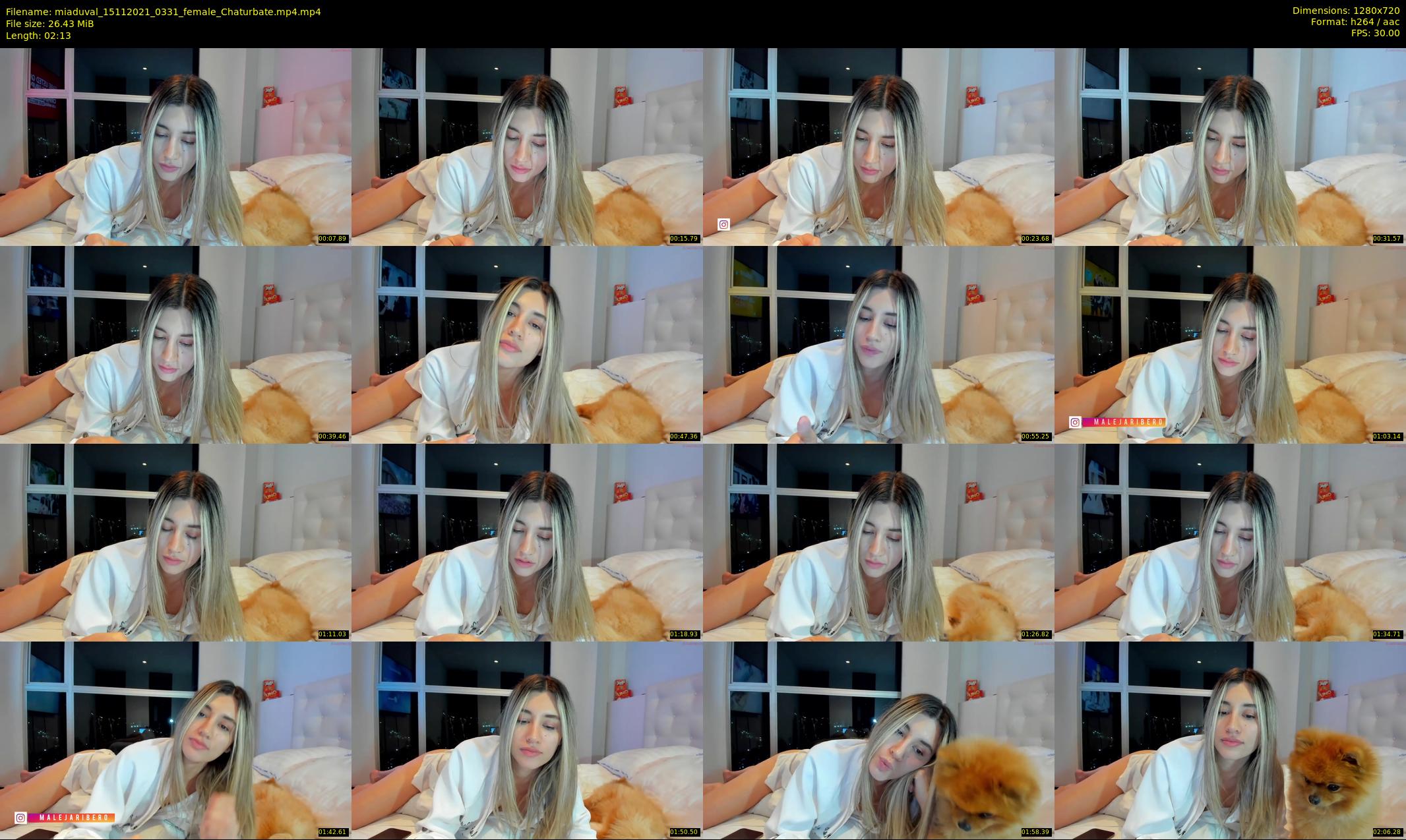miaduval — 3 minute Chaturbate female cam show recording, 720p, Nov 15, 2021