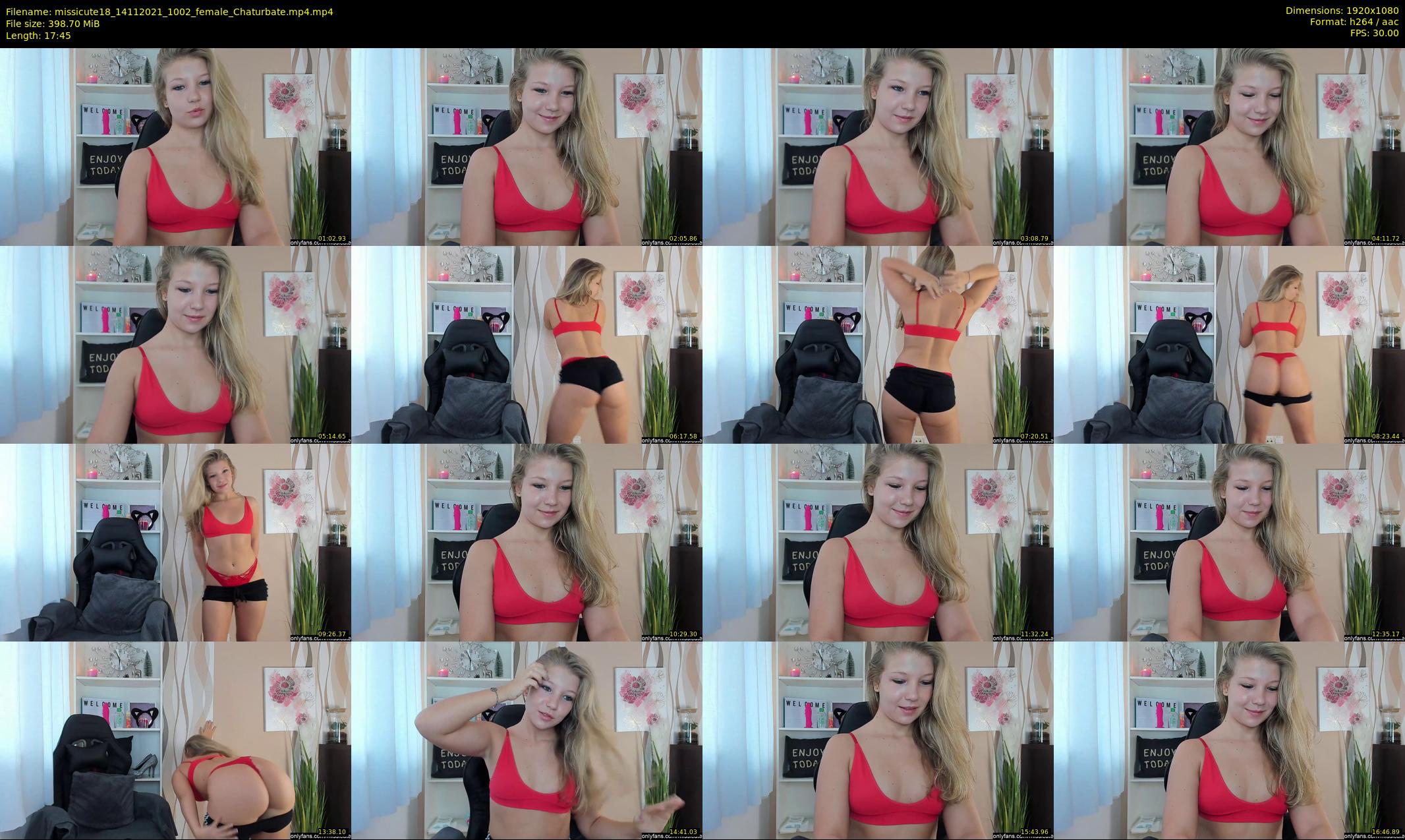 missicute18 — 18 minute Chaturbate female cam show recording, 1080p, Nov 14, 2021