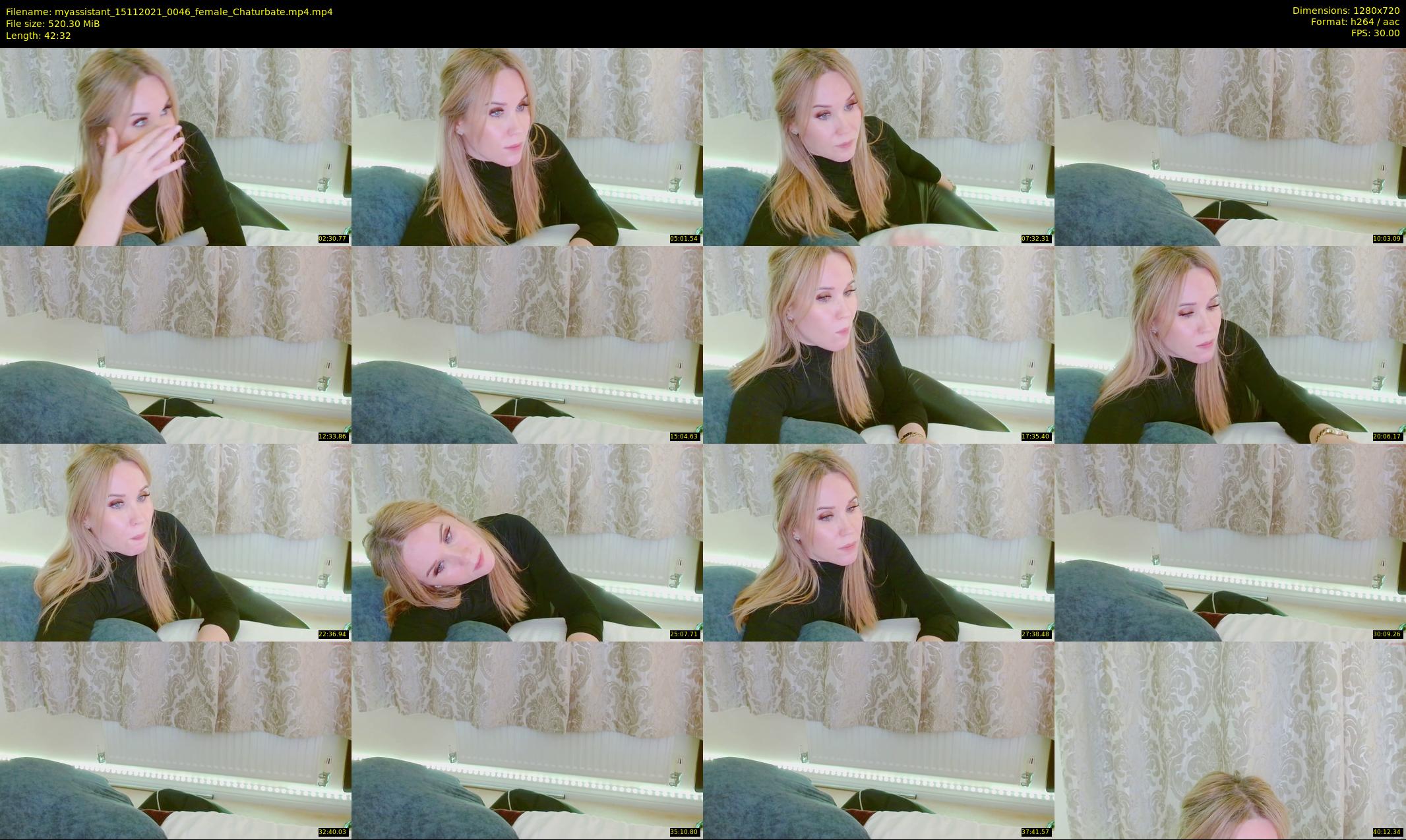 myassistant — 43 minute Chaturbate female cam show recording, 720p, Nov 15, 2021