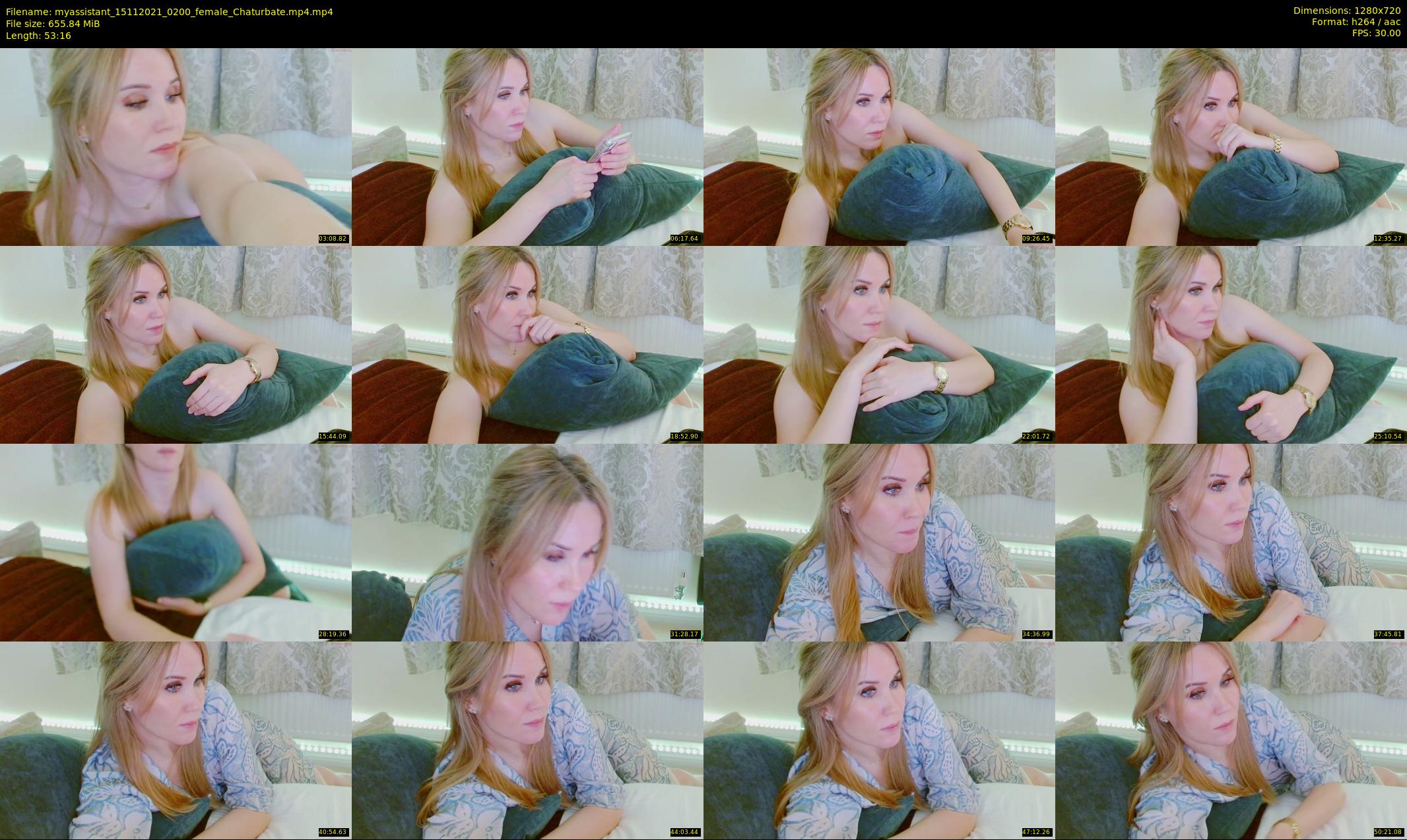 myassistant — 54 minute Chaturbate female cam show recording, 720p, Nov 15, 2021