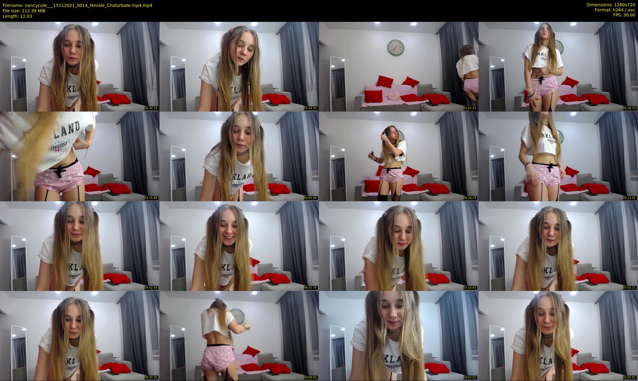 nancycute__ — 12 minute Chaturbate female cam show recording, 720p, Nov 15, 2021