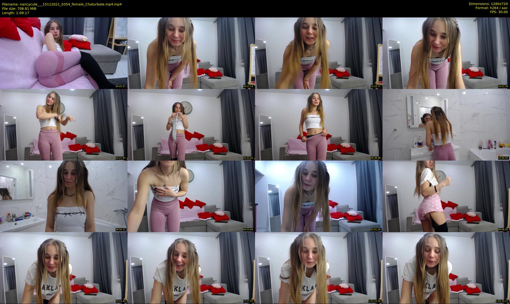 nancycute__ — 70 minute Chaturbate female cam show recording, 720p, Nov 15, 2021