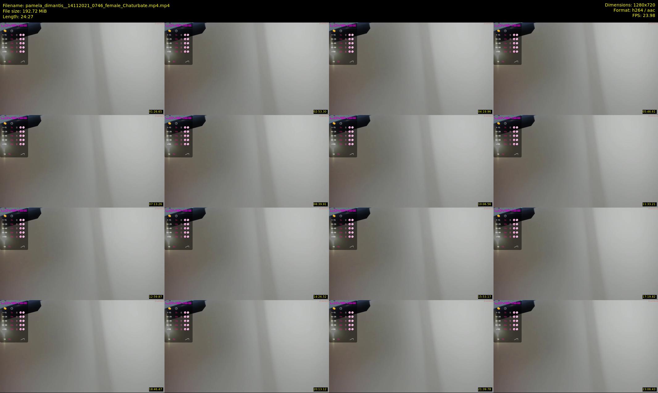 pamela_dimantis_ — 25 minute Chaturbate female cam show recording, 720p, Nov 14, 2021