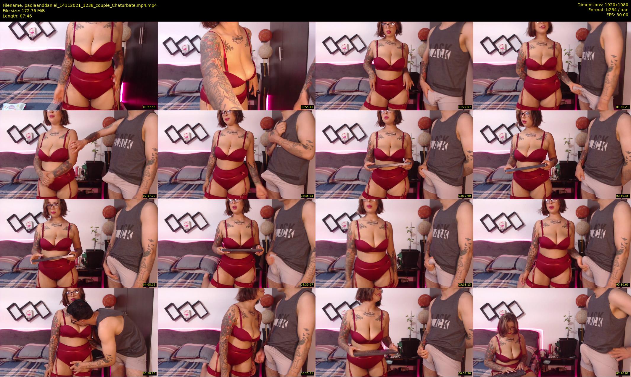paolaanddaniel — 8 minute Chaturbate couple cam show recording, 1080p, Nov 14, 2021