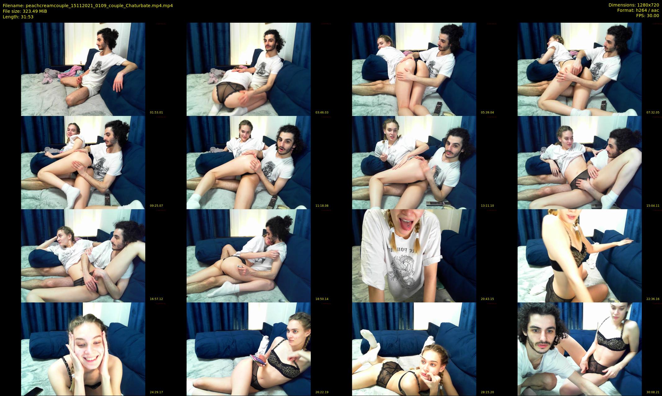 peachcreamcouple — 32 minute Chaturbate couple cam show recording, 720p, Nov 15, 2021