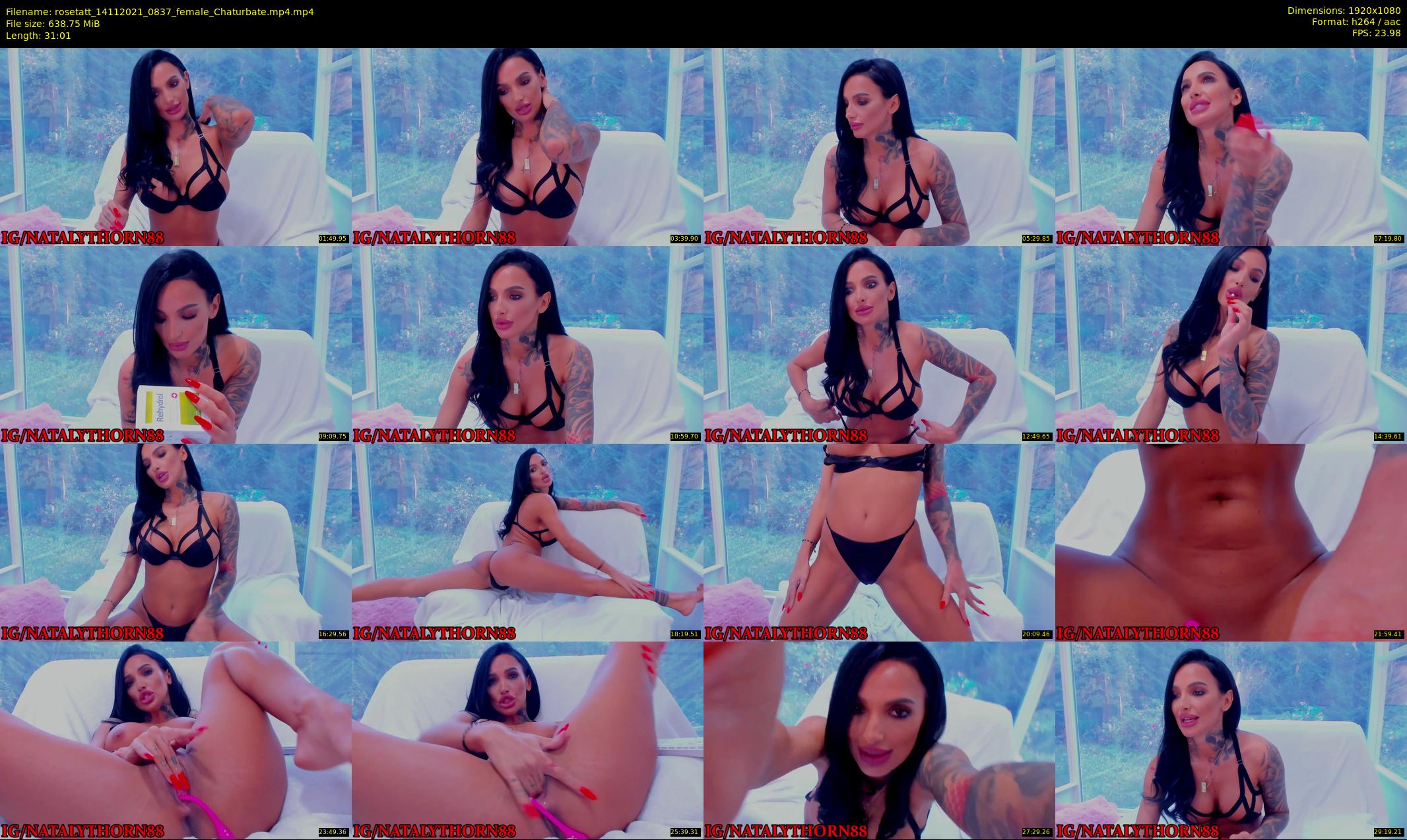 rosetatt — 32 minute Chaturbate female cam show recording, 1080p, Nov 14, 2021
