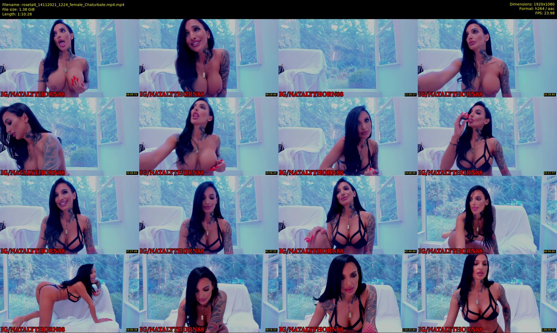rosetatt — 71 minute Chaturbate female cam show recording, 1080p, Nov 14, 2021