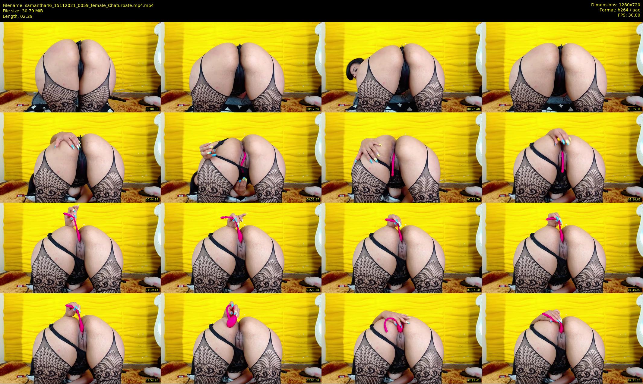 samantha46 — 3 minute Chaturbate female cam show recording, 720p, Nov 15, 2021