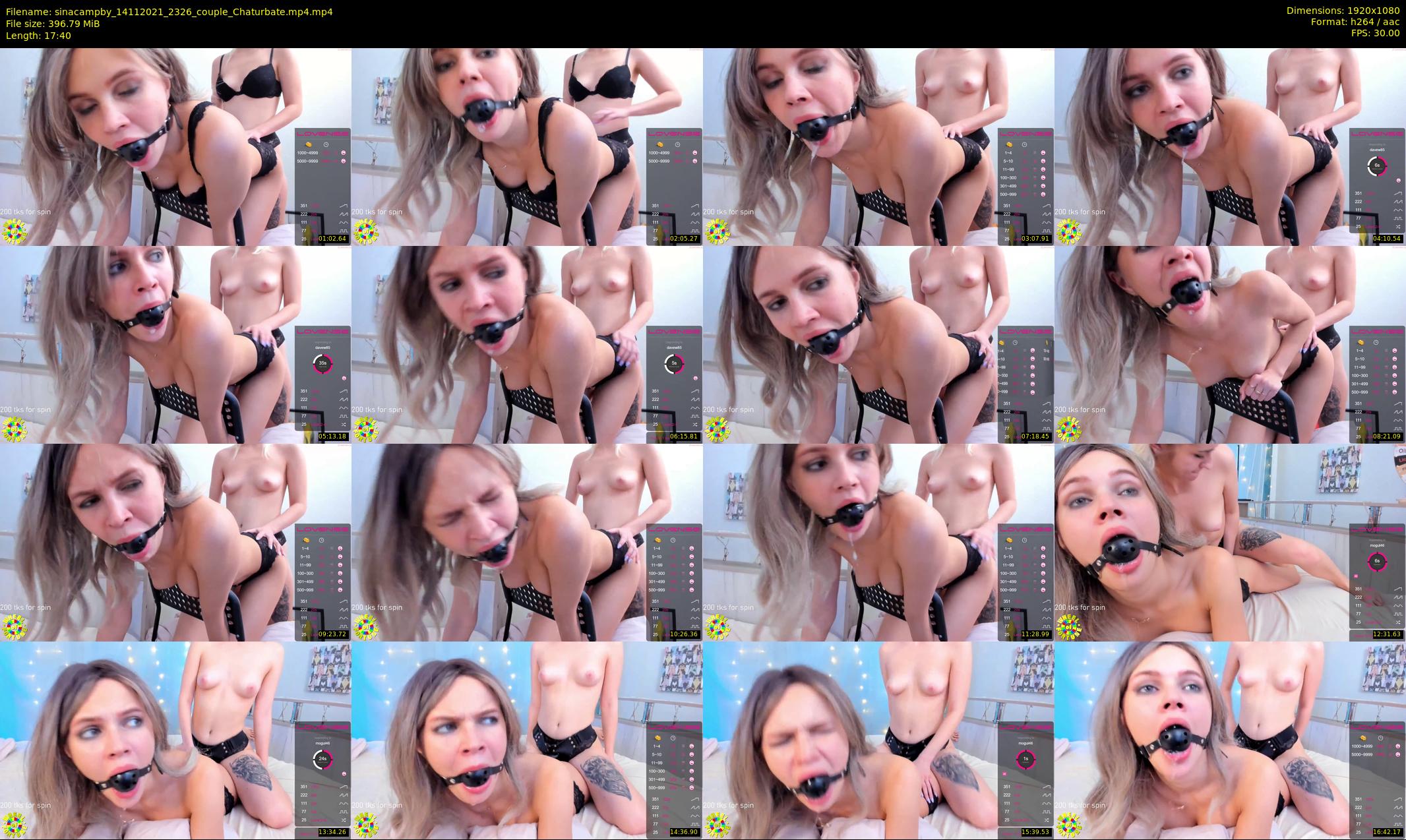 sinacampby — 18 minute Chaturbate couple cam show recording, 1080p, Nov 14, 2021